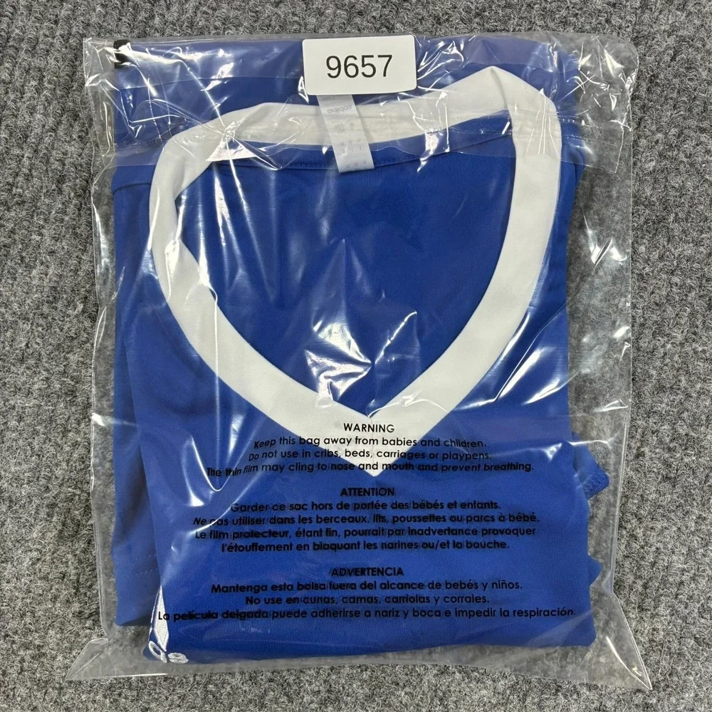 Adidas Aeroready 2XL Blue Soccer Jersey Athletic Training Shirt Performance Tee